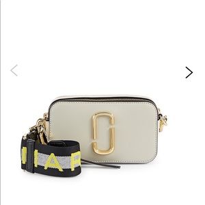 Brand new Authentic Marc Jacobs Multicolor Snapshot Bag with tags in colour dust